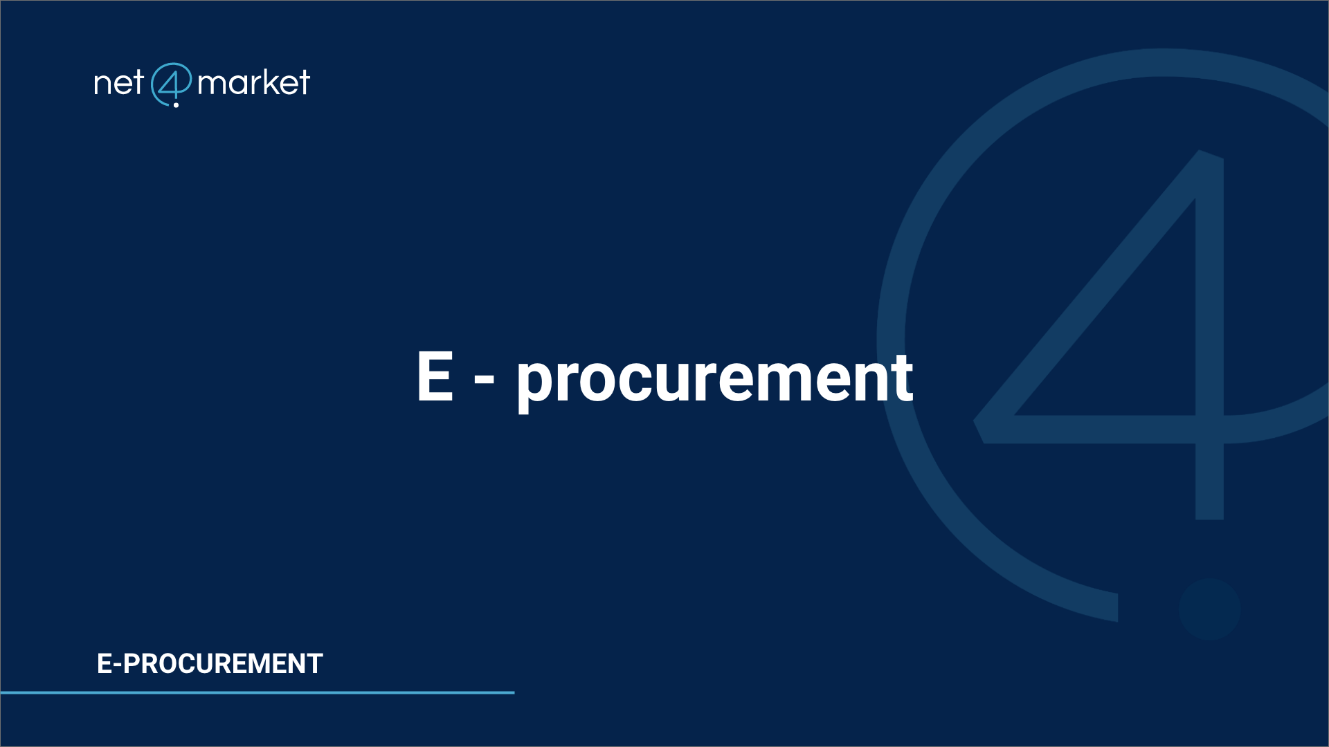 E-procurement