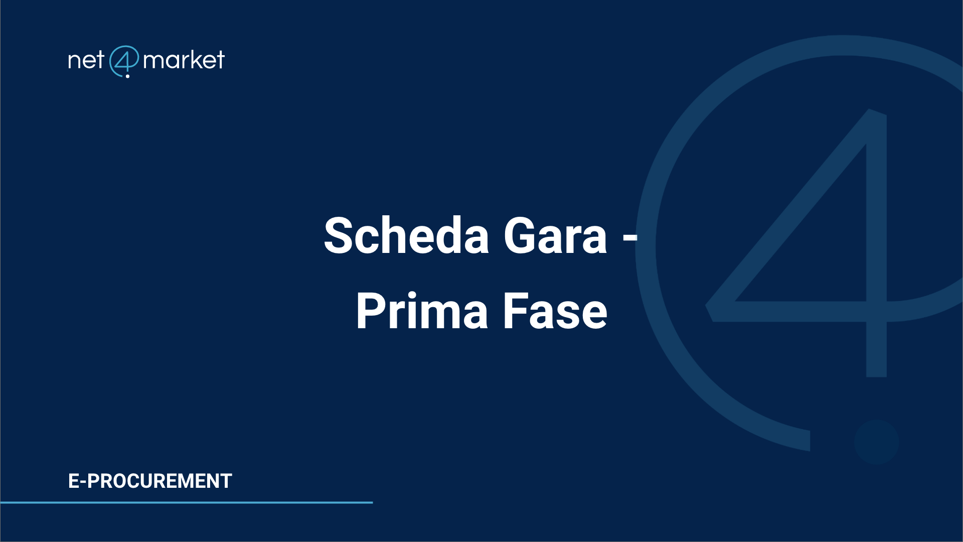 Scheda gara – Prima Fase